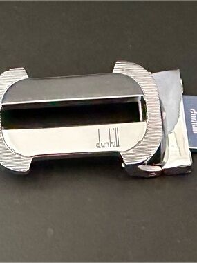 Authentic Dunhill Polished Silver-tone Buckle